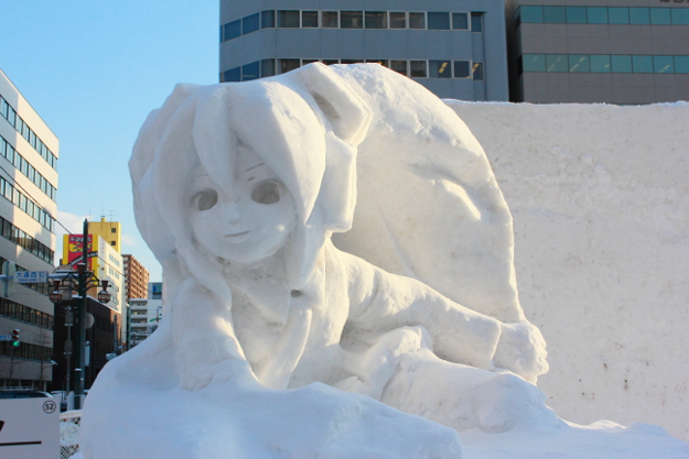 初のプロジェクションマッピングに拍手喝采! 第64回さっぽろ雪まつり開幕
