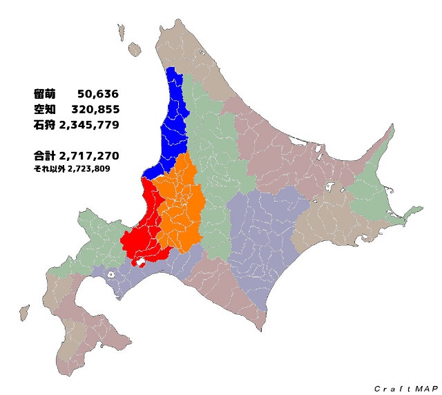 北海道を人口で半分にしてみたら どこで二分割されるのか 北海道ファンマガジン