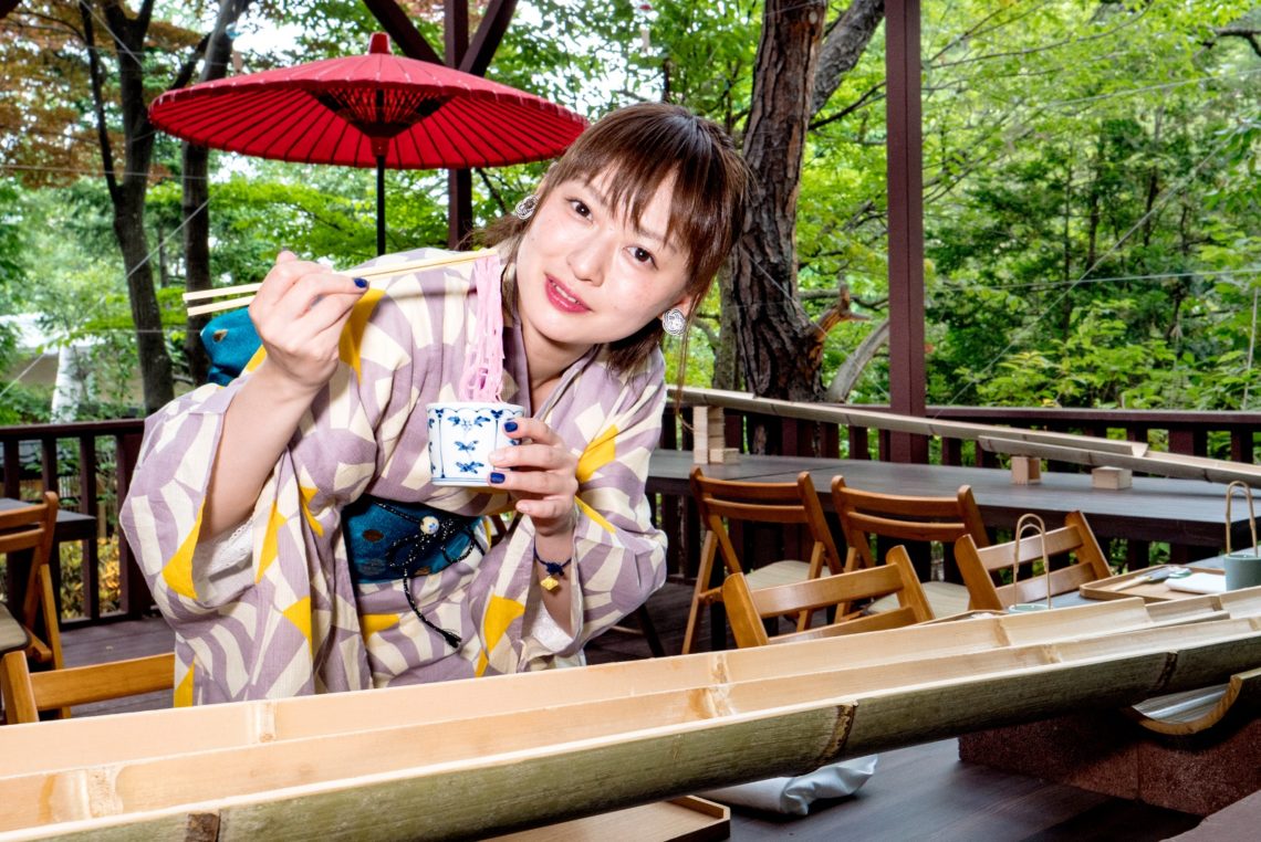 本格的な流しそうめんを札幌で 浴衣姿でエルムガーデンに行ってきた 北海道ファンマガジン